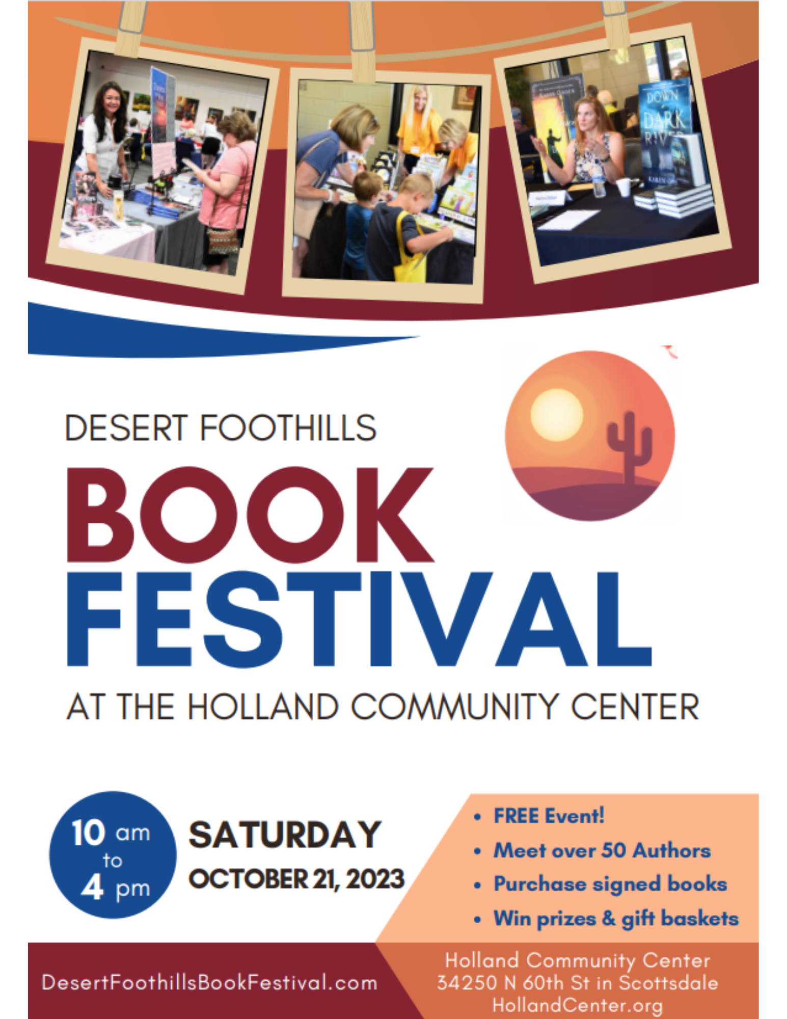 Desert Foothills Book Festival The Holland Center Desert Foothills